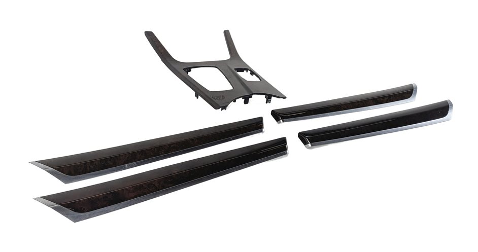 2016 BMW X3 (F25) INTERIOR DOOR CENTER CONSOLE TRIM SET/5 (Fineline Walnut)