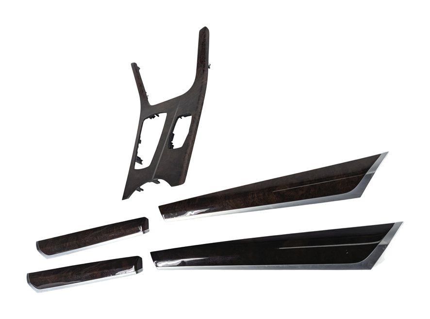 Thumbnail 4: 2016 BMW X3 (F25) INTERIOR DOOR CENTER CONSOLE TRIM SET/5 (Fineline Walnut)