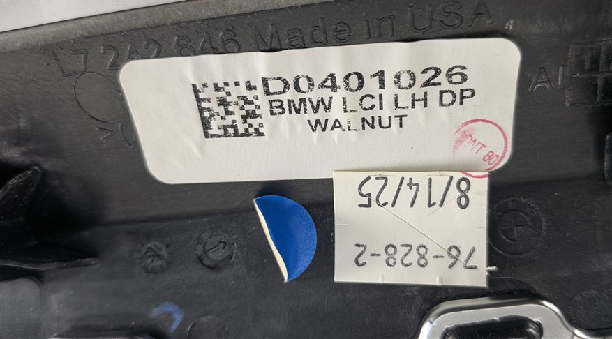 Thumbnail 8: 2016 BMW X3 (F25) INTERIOR DOOR CENTER CONSOLE TRIM SET/5 (Fineline Walnut)