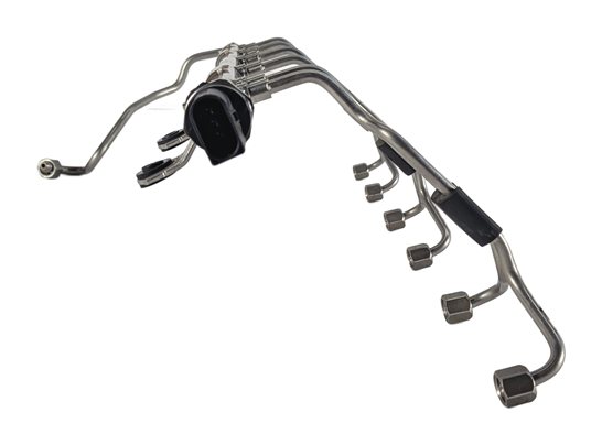 Thumbnail 2: 12-17 BMW X3 X4 (F25 F26) 3.0L (N55) ENGINE FUEL RAIL w/ LINES PRESSURE SENSOR