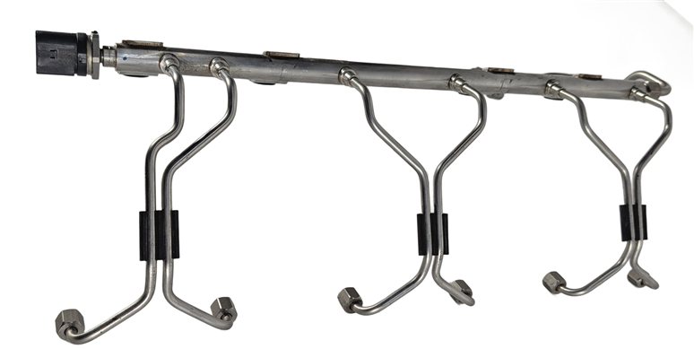 Thumbnail 4: 12-17 BMW X3 X4 (F25 F26) 3.0L (N55) ENGINE FUEL RAIL w/ LINES PRESSURE SENSOR