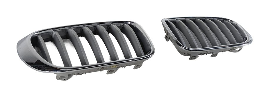 15-18 BMW X3 X4 (F25 F26) FRONT LEFT & RIGHT BUMPER KIDNEY GRILLE SET 2 (CHROME)
