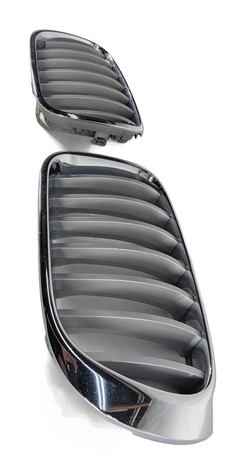 Thumbnail 4: 15-18 BMW X3 X4 (F25 F26) FRONT LEFT & RIGHT BUMPER KIDNEY GRILLE SET 2 (CHROME)