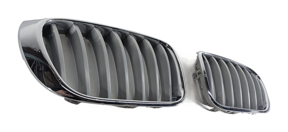 Thumbnail 5: 15-18 BMW X3 X4 (F25 F26) FRONT LEFT & RIGHT BUMPER KIDNEY GRILLE SET 2 (CHROME)