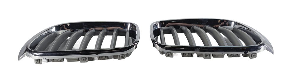 Thumbnail 6: 15-18 BMW X3 X4 (F25 F26) FRONT LEFT & RIGHT BUMPER KIDNEY GRILLE SET 2 (CHROME)