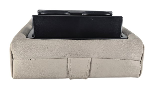 Thumbnail 2: 11-17 BMW X3 (F25) REAR CENTER SEAT FOLD DOWN ARMREST CUP HOLDER (Oyster)