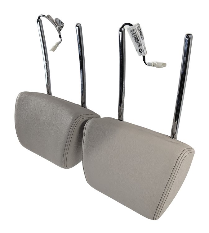 Thumbnail 5: 11-18 BMW X3 X4 (F25 F26) FRONT LEFT RIGHT SEAT HEADREST SET/2 (Oyster)