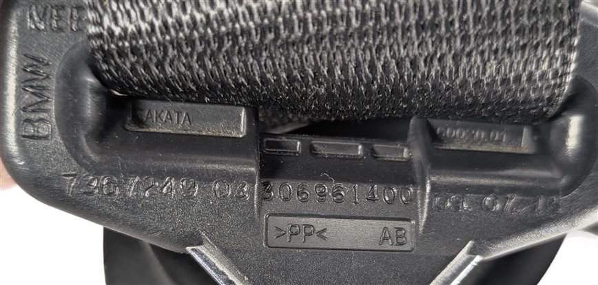 Thumbnail 9: 11-18 BMW X3 X4 (F25 F26) FRONT LEFT DRIVER SEATBELT BUCKLE RETRACTOR (Black)