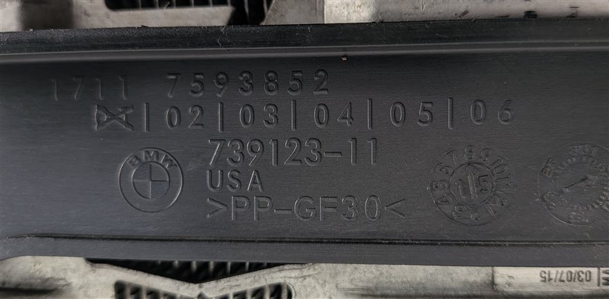 Thumbnail 10: 2011-2018 BMW X3 X4 (F25 F26) 3.0L N55 TURBO ENGINE TURBOCHARGER INTERCOOLER