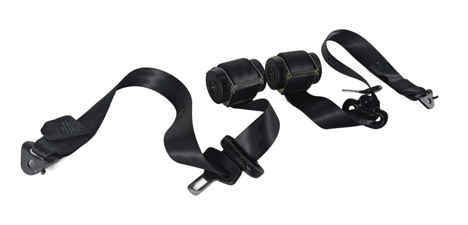 2011 LAND ROVER LR4 (L319) 3RD ROW LEFT & RIGHT SEATBELT RETRACTOR SET/2 (Black)