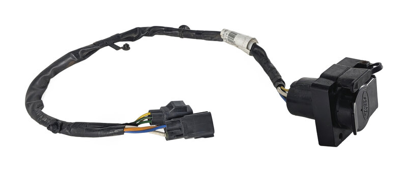2011 LAND ROVER LR4 (L319) REAR TRAILER TOW HITCH WIRING HARNESS w/ 7 PIN SOCKET