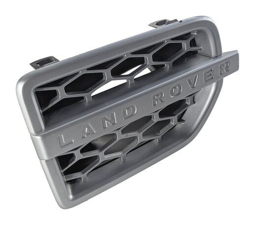 2011 LAND ROVER LR4 (L319) FRONT RIGHT FENDER SIDE GILL AIR VENT GRILLE (SILVER)