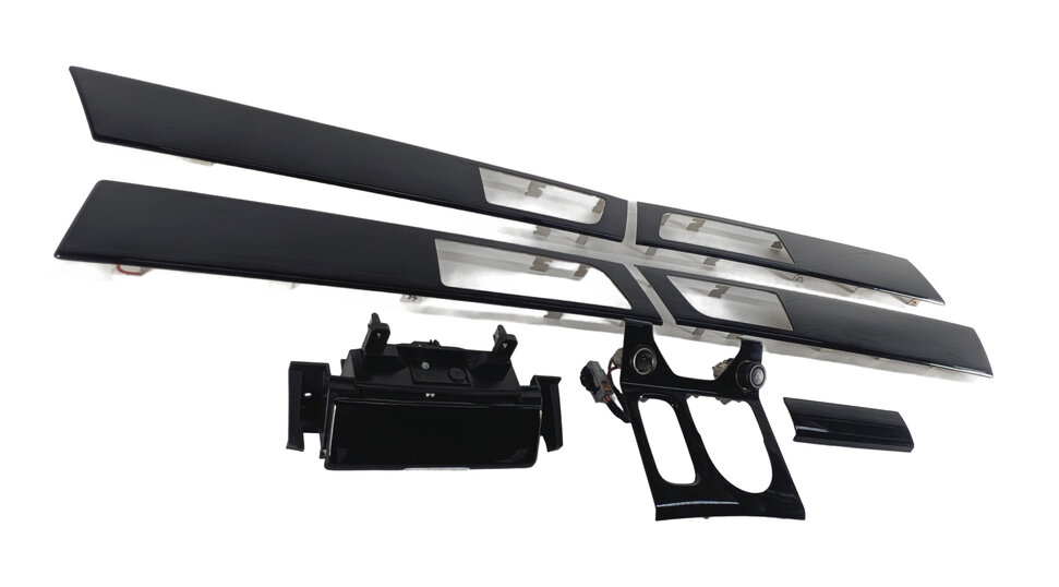 Thumbnail 5: 2011 LAND ROVER LR4 (L319) INTERIOR DASH CONSOLE DOOR TRIM SET/7 (Piano Black)