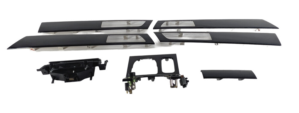Thumbnail 6: 2011 LAND ROVER LR4 (L319) INTERIOR DASH CONSOLE DOOR TRIM SET/7 (Piano Black)