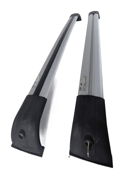 Thumbnail 2: 2011 LAND ROVER LR4 (L319) ROOF RACK CROSS BAR RAIL LUGGAGE CARRIER SET/2 w/ KEY