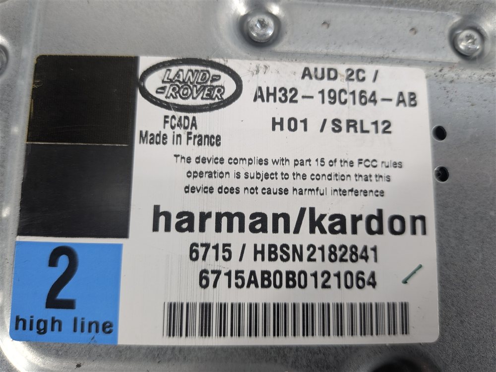 Thumbnail 8: 2010-2011 LAND ROVER LR4 (L319) HARMAN KARDON AUDIO RADIO STEREO SOUND AMPLIFIER
