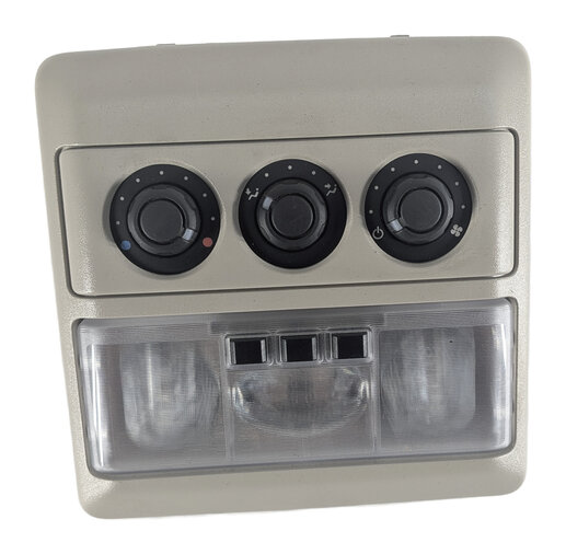 Thumbnail 4: 05-16 LAND ROVER LR3 LR4 REAR DOME LIGHT w/ HEATER TEMPERATURE CONTROL (Gray)