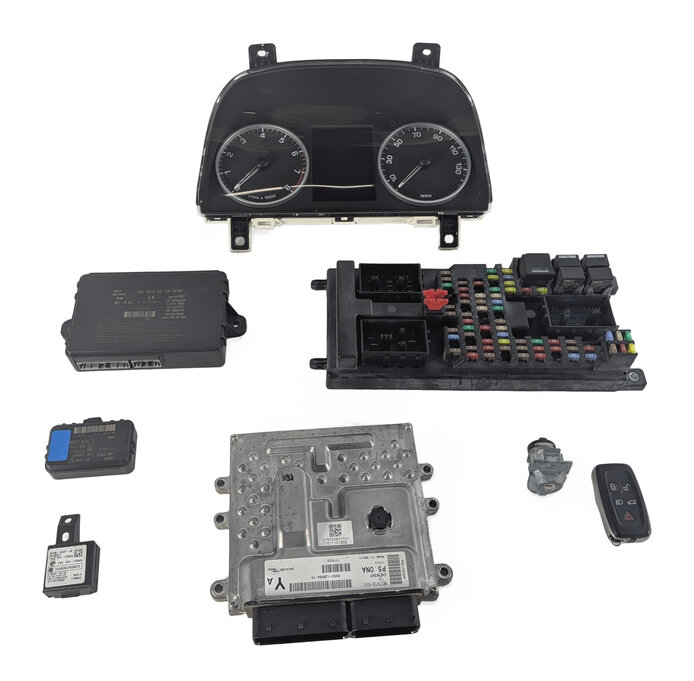 Thumbnail 9: 2011 LAND ROVER LR4 L319 5.0L (AJ133) ECM CLUSTER FUSE BOX IMMOBILIZER KEY SET/8