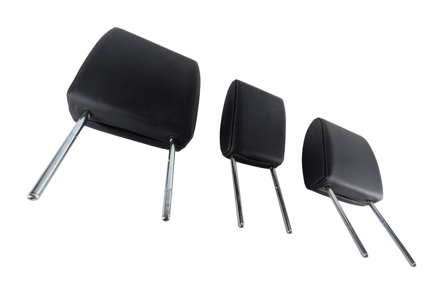 Thumbnail 5: 10-16 LAND ROVER LR4 L319 REAR 2ND ROW LEFT/CENTER/RIGHT HEADREST SET/3 (Black)