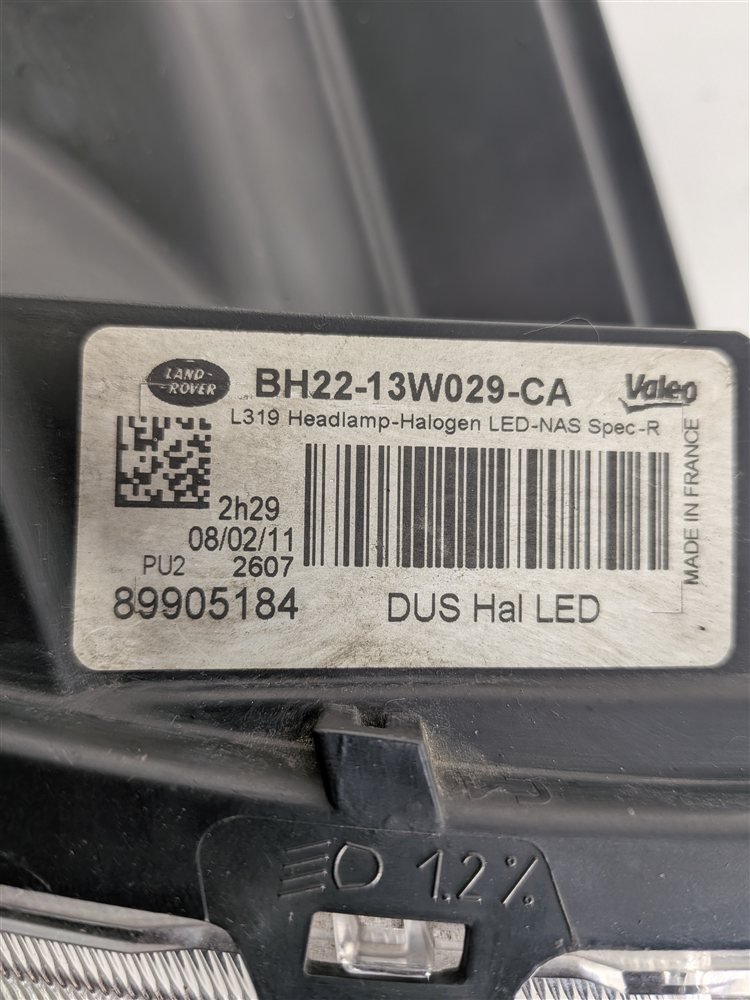Thumbnail 9: 10-13 LAND ROVER LR4 - RIGHT PASSENGER (AUTO LEVEL) HALOGEN HEADLIGHT LIGHT LAMP