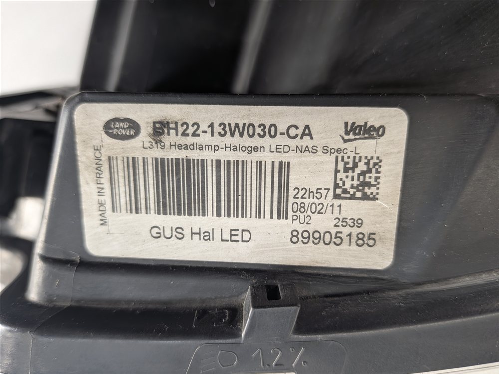 Thumbnail 9: 2010-2013 LAND ROVER LR4 - LEFT DRIVER (AUTO LEVEL) HALOGEN HEADLIGHT LIGHT LAMP