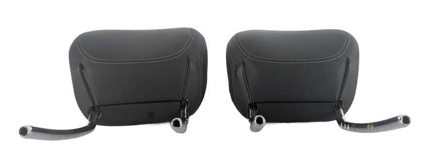 Thumbnail 2: 14-19 MERCEDES GL GLS ML W166 X166 FRONT LEFT & RIGHT SEAT HEADREST SET-2 BLACK