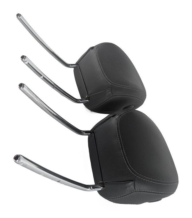 Thumbnail 4: 14-19 MERCEDES GL GLS ML W166 X166 FRONT LEFT & RIGHT SEAT HEADREST SET-2 BLACK