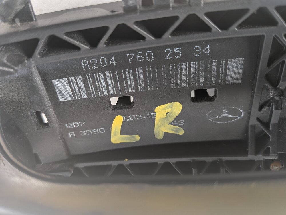 Thumbnail 8: 13-16 MERCEDES GL350 GL450 GL550 ML350 REAR LEFT KEYLESS DOOR HANDLE (Black)