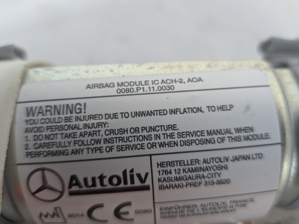 Thumbnail 10: 2013-2016 MERCEDES GL350 GL450 GL550 GL63 (X166) LEFT ROOF SIDE CURTAIN AIRBAG