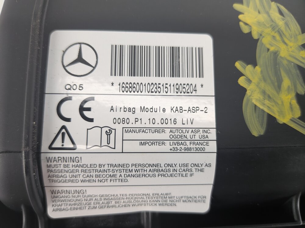 Thumbnail 8: 12-19 MERCEDES GL350 GL450 GL550 ML350 ML550 GLE (W166 X166) DRIVER KNEE AIRBAG