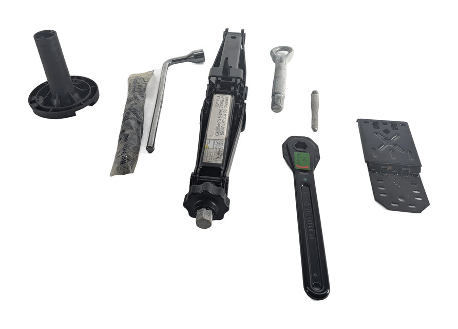 Thumbnail 10: 13-21 MERCEDES BENZ GL GLE GLS ML CLASS W166 X166 SPARE TIRE JACK KIT TOOL SET