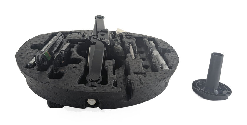 Thumbnail 2: 13-21 MERCEDES BENZ GL GLE GLS ML CLASS W166 X166 SPARE TIRE JACK KIT TOOL SET