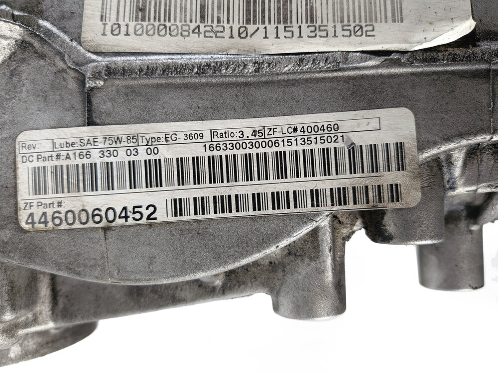 Thumbnail 8: 13-19 MERCEDES GL GLE ML (W166 X166) FRONT DIFFERENTIAL GEAR CARRIER 3.46 RATIO