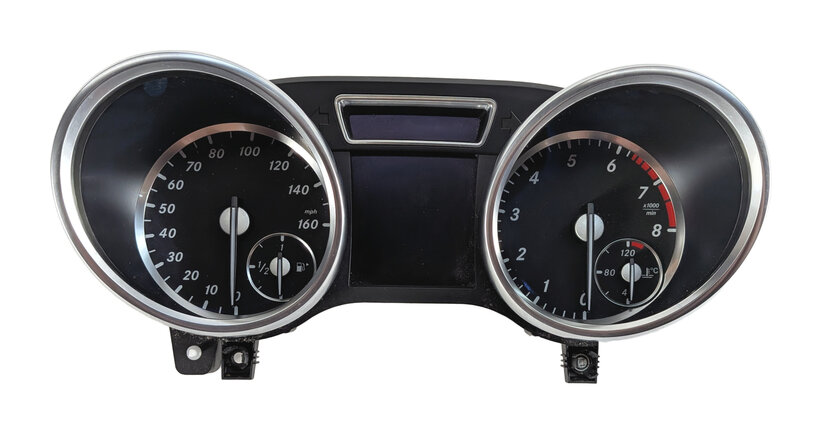 Thumbnail 3: 15-16 MERCEDES GL450 GL550 (X166) SPEEDOMETER INSTRUMENT GAUGE CLUSTER (155k)