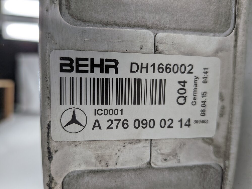 Thumbnail 10: 15-20 MERCEDES E400 C43 GLC43 GLE400 GL450 M276 INTERCOOLER CHARGE AIR COOLER
