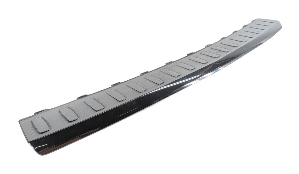 2015 MERCEDES GL450 (X166) REAR BUMPER CHROME STEP PAD LOAD PROTECTOR TRIM