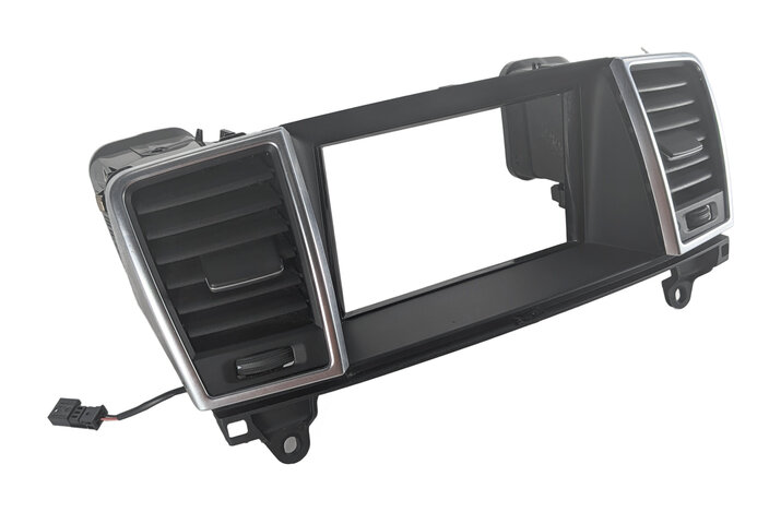 Thumbnail 2: 2015 MERCEDES GL450 (X166) FRONT CENTER DASH AIR AC VENT w/ SCREEN TRIM (Black)