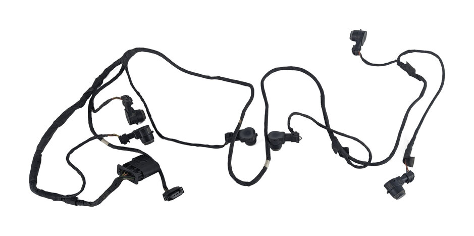 Thumbnail 3: 2015 MERCEDES GL450 (X166) FRONT PARK ASSIST PDC SENSOR SET/6 w/ HARNESS (Black)