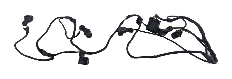 Thumbnail 6: 2015 MERCEDES GL450 (X166) FRONT PARK ASSIST PDC SENSOR SET/6 w/ HARNESS (Black)