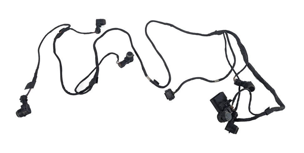 Thumbnail 7: 2015 MERCEDES GL450 (X166) FRONT PARK ASSIST PDC SENSOR SET/6 w/ HARNESS (Black)