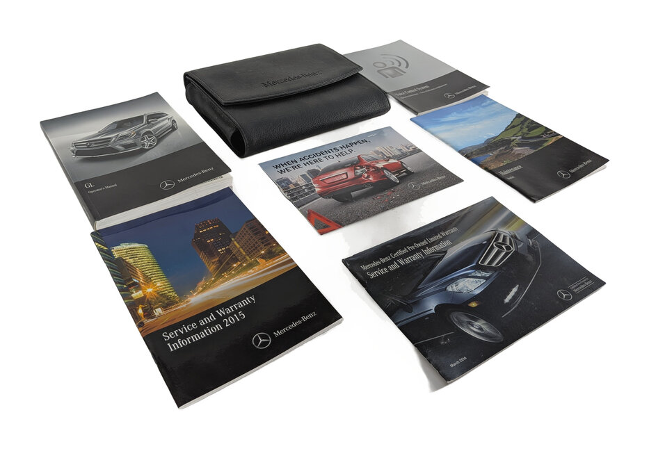 2015 MERCEDES GL450 (X166) 3.0L OWNER'S MANUAL USER GUIDE BOOKLET w/ CASE SET