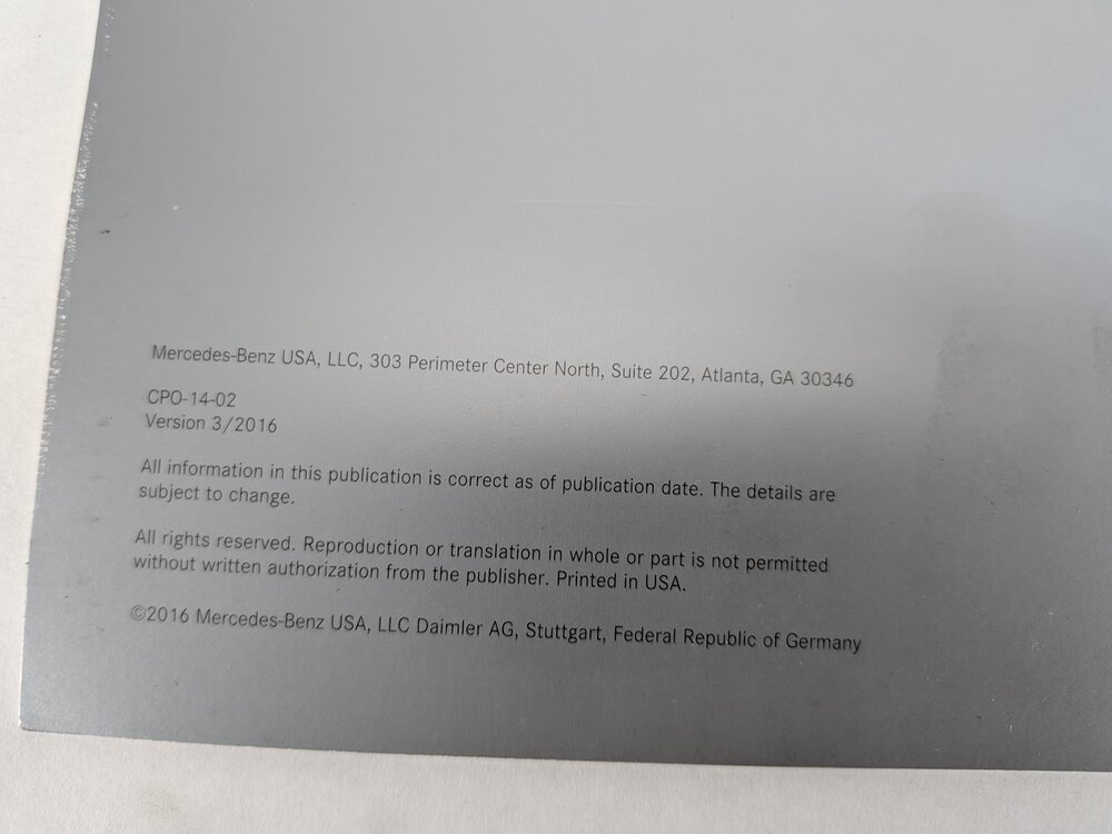 Thumbnail 12: 2015 MERCEDES GL450 (X166) 3.0L OWNER'S MANUAL USER GUIDE BOOKLET w/ CASE SET