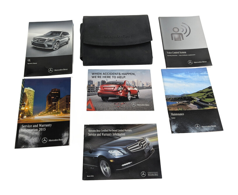 Thumbnail 3: 2015 MERCEDES GL450 (X166) 3.0L OWNER'S MANUAL USER GUIDE BOOKLET w/ CASE SET