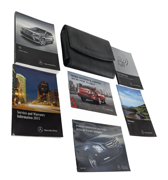 Thumbnail 5: 2015 MERCEDES GL450 (X166) 3.0L OWNER'S MANUAL USER GUIDE BOOKLET w/ CASE SET