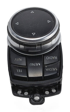 Thumbnail 4: 12-20 BMW 2 3 4 SERIES (F22 F30 F32 F34) STEREO NAVIGATION i-DRIVE SWITCH KNOB