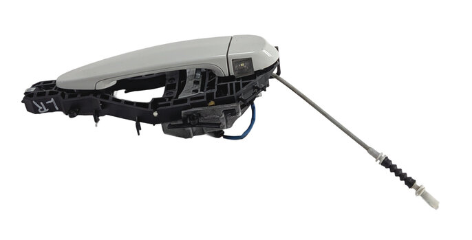 2012-2019 BMW 328i 330i 335i M3 (F30 F31) LEFT SIDE REAR DOOR HANDLE (White)
