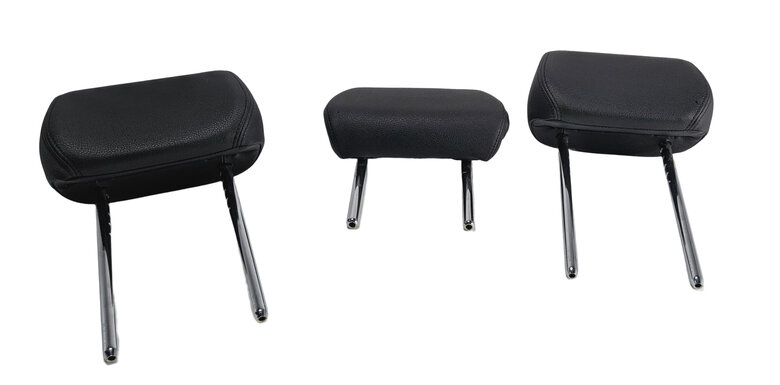 2014 BMW 328D (F30) REAR LEFT/CENTER/RIGHT SEAT HEAD REST SET/3 (Black)
