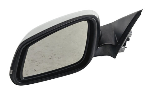 13-19 BMW 3-SERIES (F30 F31) LEFT P-FOLD HEAT AUTODIM DOOR MIRROR (White)
