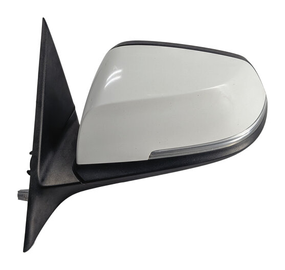 Thumbnail 4: 13-19 BMW 3-SERIES (F30 F31) LEFT P-FOLD HEAT AUTODIM DOOR MIRROR (White)
