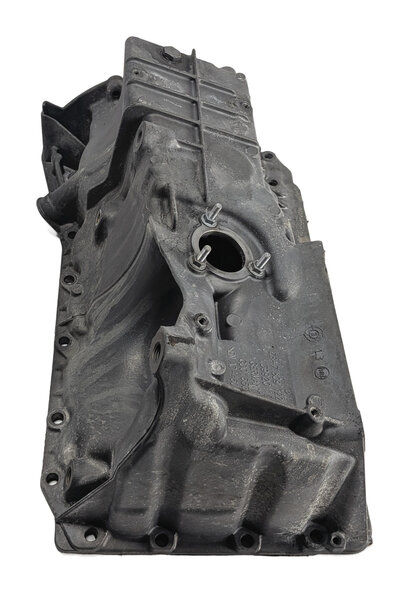 Thumbnail 3: 14-18 BMW 328D X3 F30 F31 F25 2.0L DIESEL ENGINE OIL PAN w/AXLE SUPPORT BRACKET